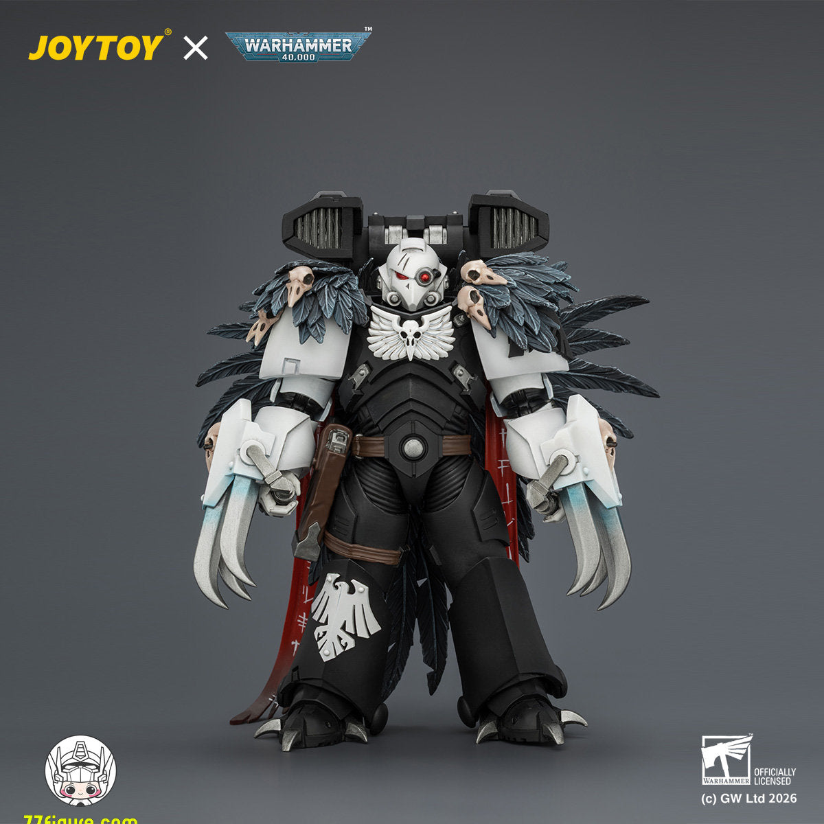 【予約商品】ジョイトイ JoyToy Source 1/18『ウォーハンマー40K』レイヴン・ガード 戦団長 エイソン・シャン セヴェラックスの爪＆ヘビーボルトピストル付き 塗装済み可動フィギュア
