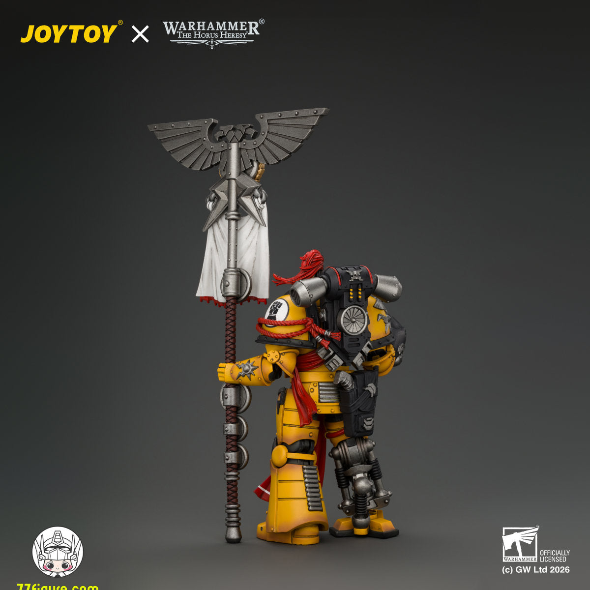 【予約商品】ジョイトイ JoyToy Source 1/18『ウォーハンマー ホルスの異端』インペリアル・フィスト ヘラルド・コンスル スタンダード＆ボルトピストル付き 塗装済み可動フィギュア