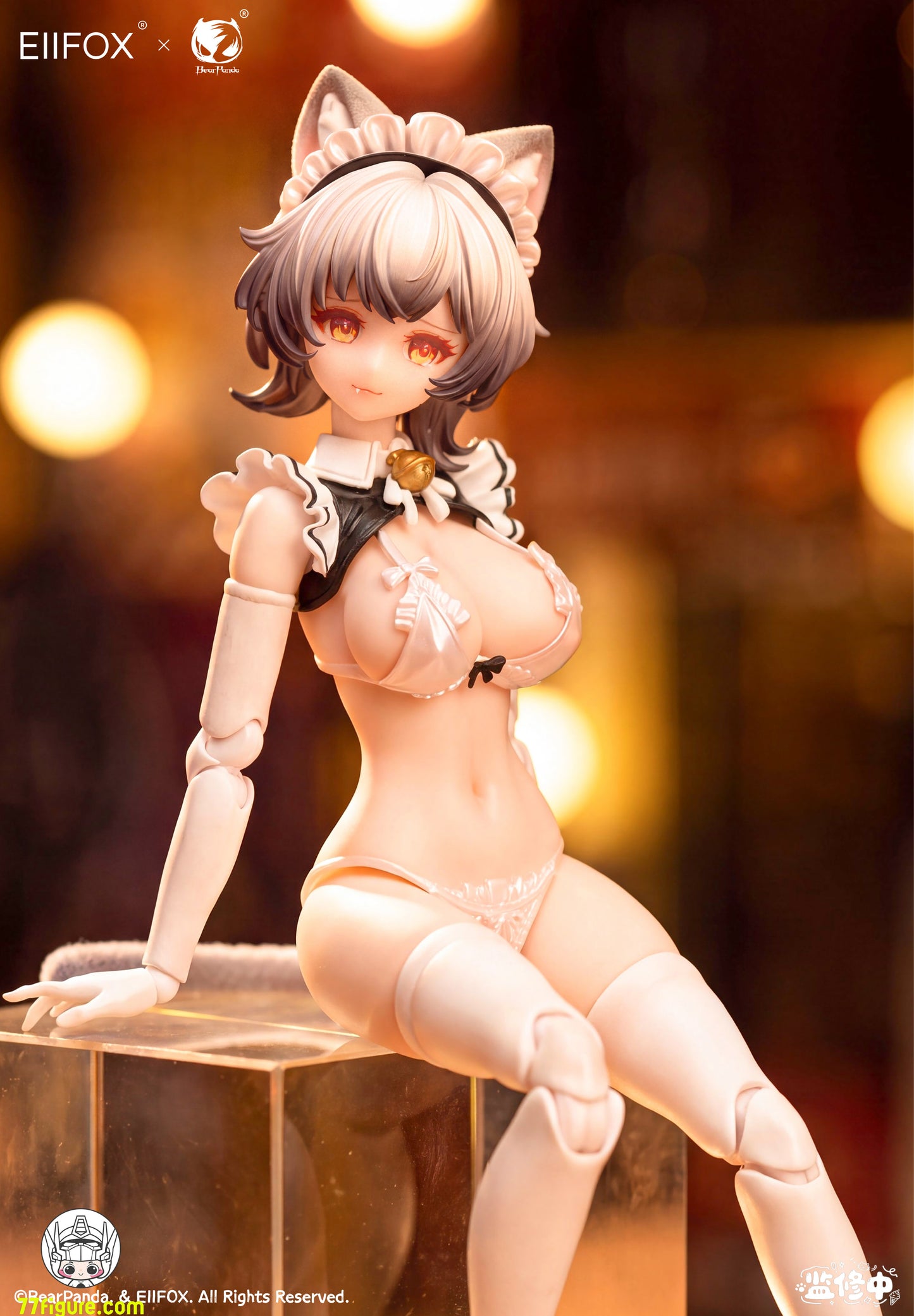【予約商品】Eiifox x BearPanda 1/12 キャットメイド プディング 豪華版 塗装済み可動フィギュア
