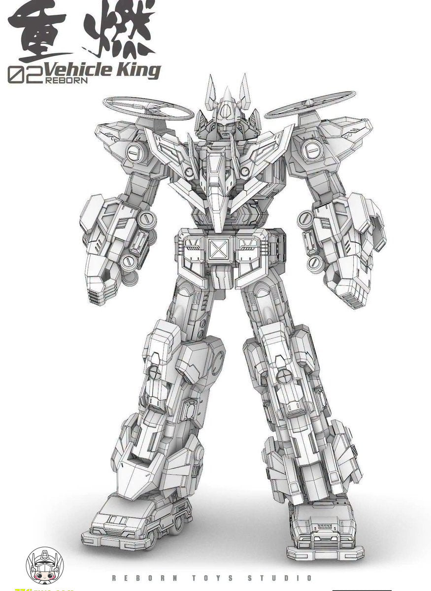 【予約商品】Reborn Toys Studio Reborn-02 ビークルキング ダイラガーXV ビークルボルトロン 塗装済み可動フィギュア