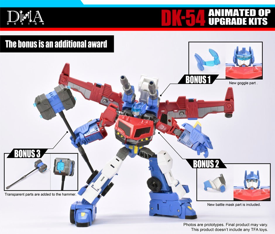 DNA Design DK-54 アニメイテッド オプティマス プライム用 アップグレード キット - 77figure.com