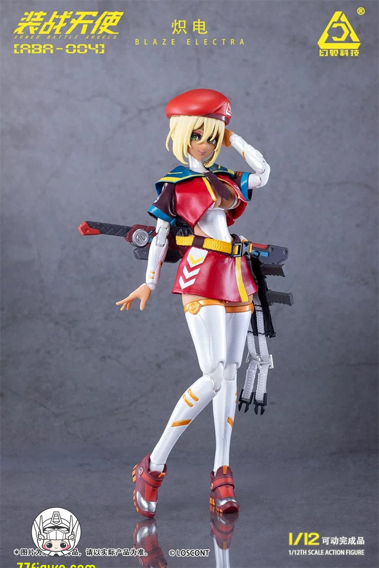 【予約商品】Loscont 1/12 装戦天使 隊長 ABA-004 フレアボルト 塗装済み可動フィギュア