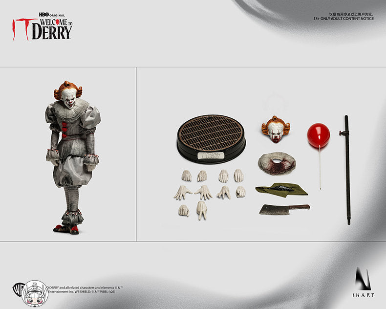 【予約商品】INART 1/6 AgA039 『IT／イット: ウェルカム・トゥ・デリー』 ペニーワイズ 双頭Ver. 塗装済み可動フィギュア