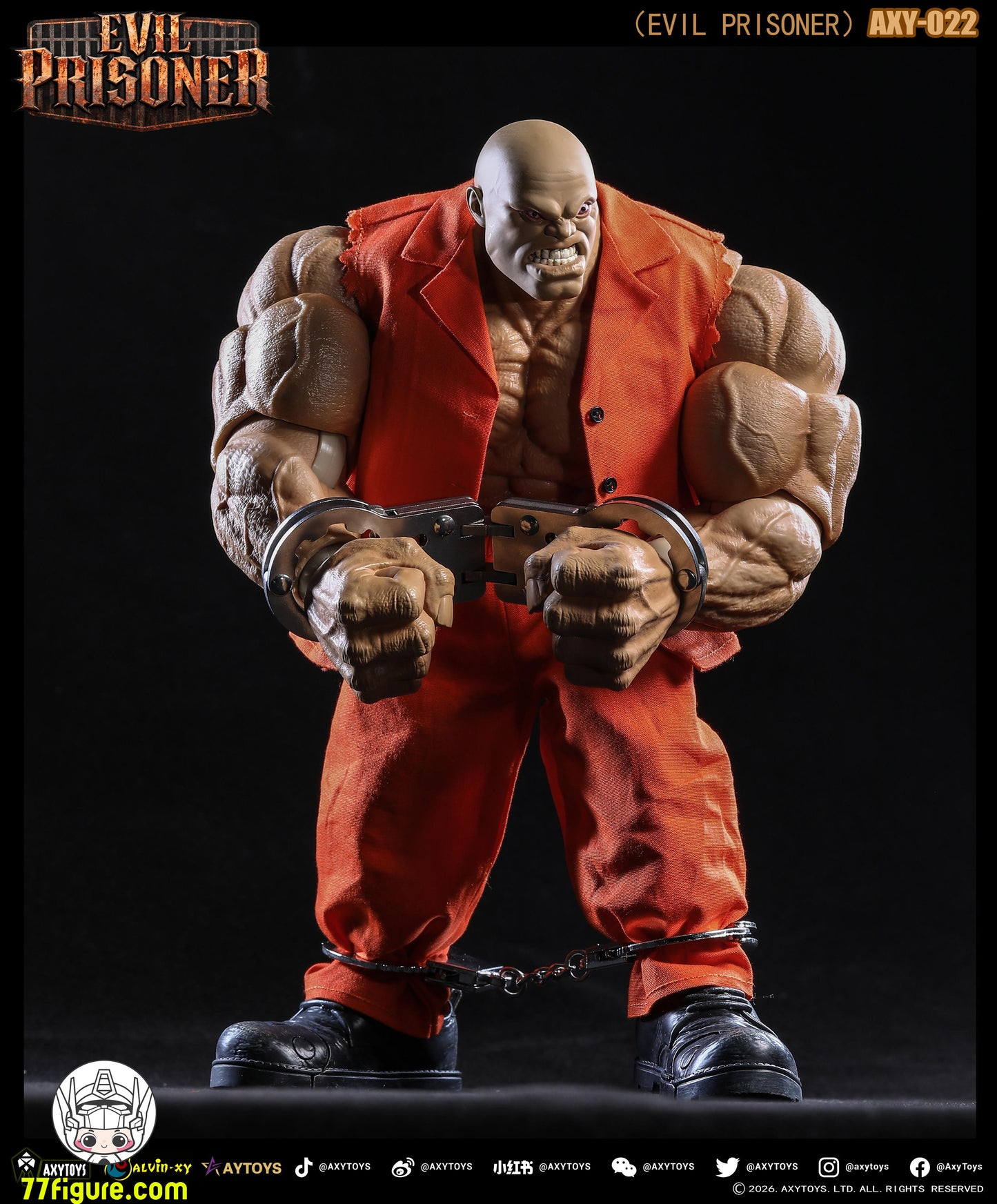 【予約商品】AXYTOYS AXY-022 イーヴィルプリズナー 肌色Ver. 塗装済み可動フィギュア