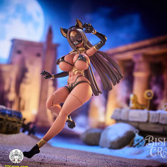 【予約商品】Bishoucraft 1/12 エジプト女神 バステト 塗装済み可動フィギュア
