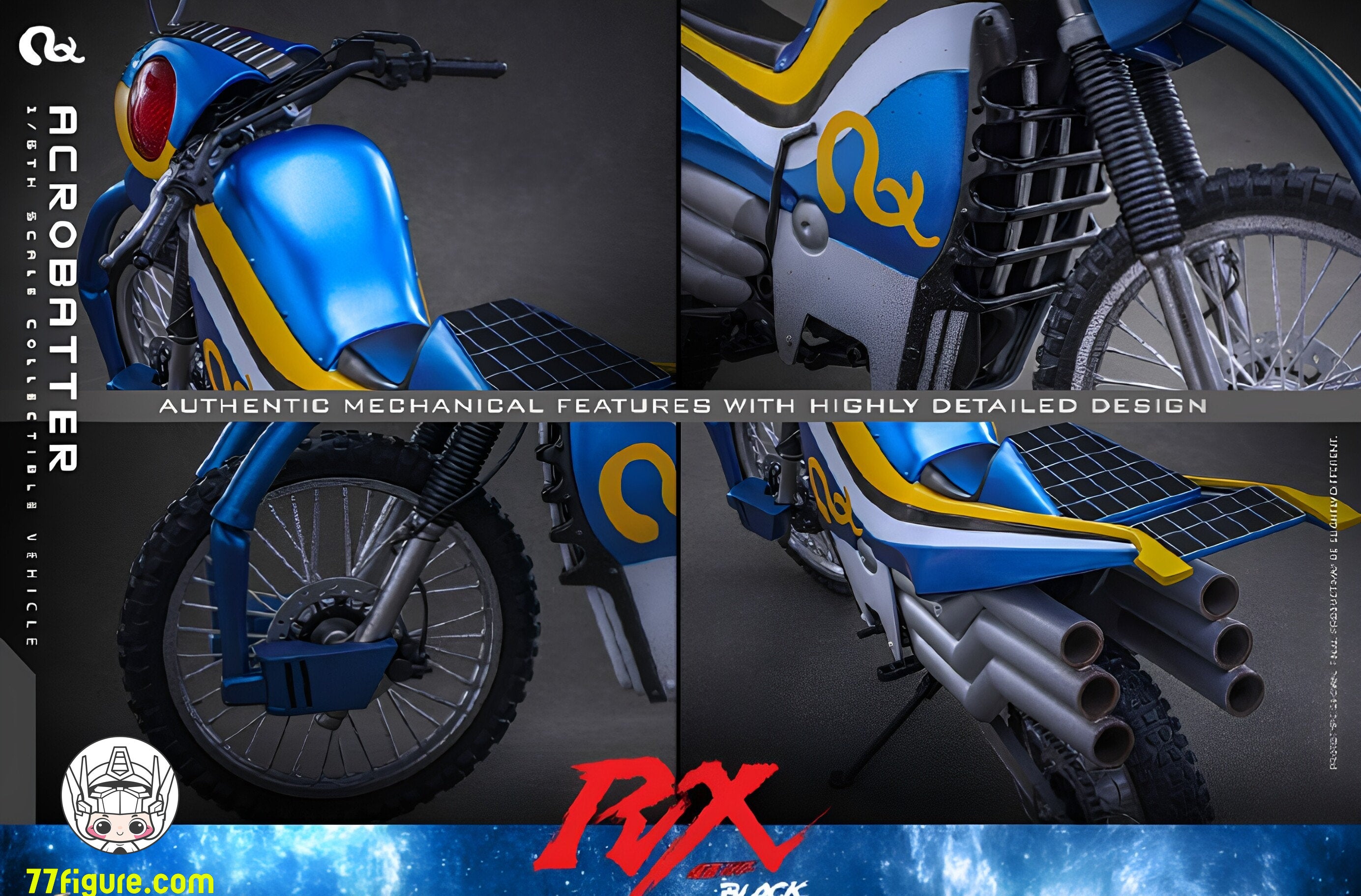 Hot Toys 1/6『仮面ライダーBLACK RX』アクロバッター LED付き 塗装