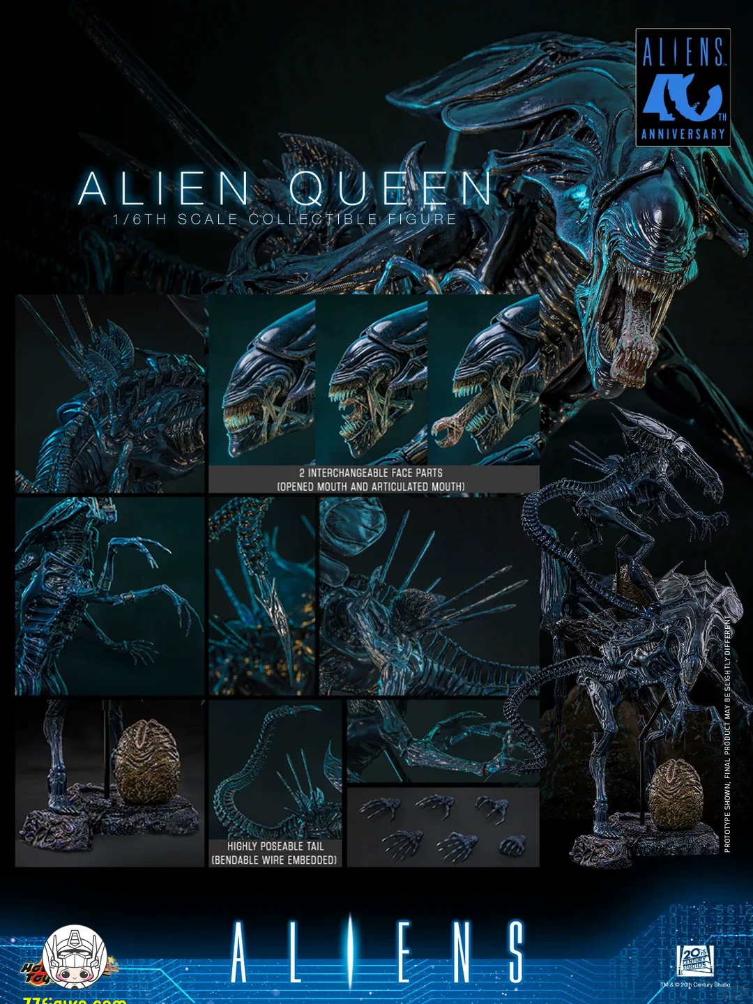 【予約商品】Hot Toys 1/6 エイリアン・クイーン 塗装済み可動フィギュア