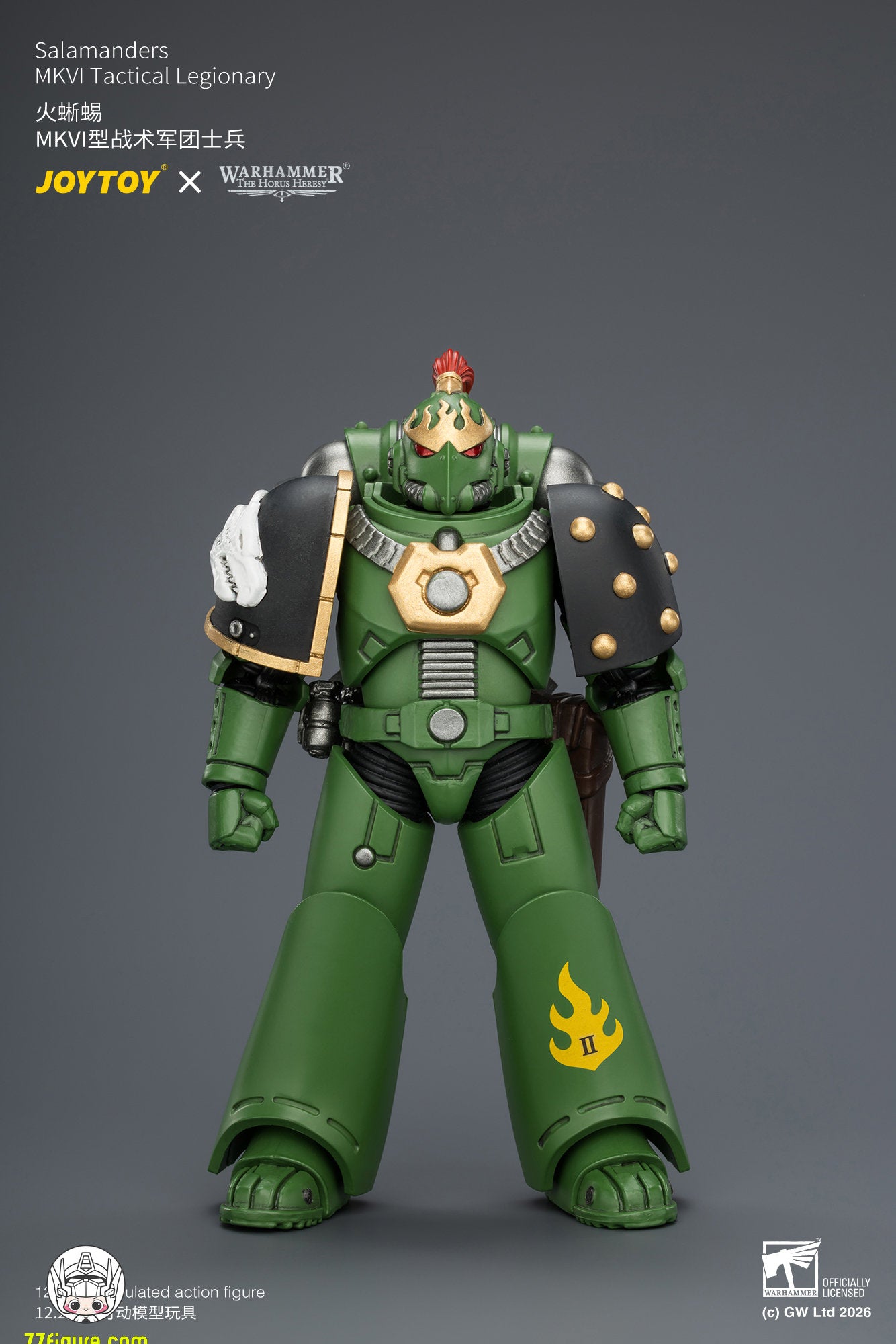 【予約商品】ジョイトイ JoyToy Source 1/18『ウォーハンマー ホルスの異端』サラマンダー MKVI戦術軍団兵 塗装済み可動フィギュア