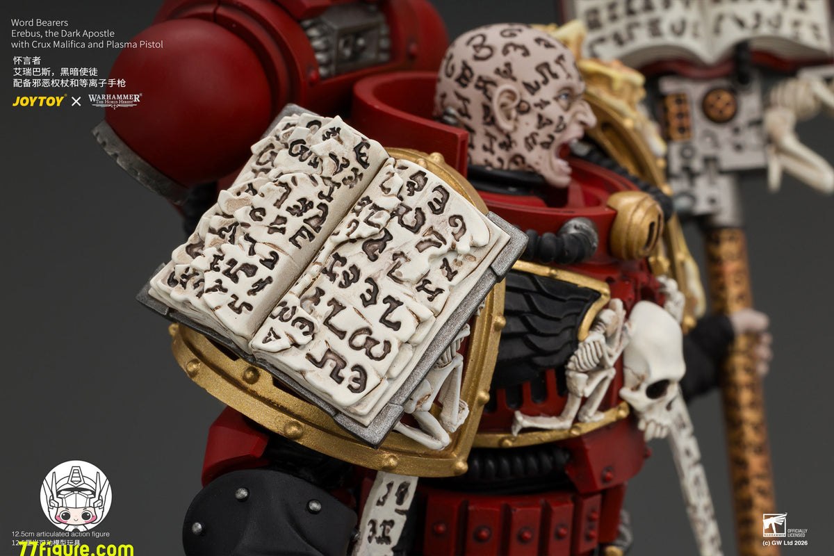 【予約商品】ジョイトイ JoyToy Source 1/18『ウォーハンマー ホルスの異端』エレバス ダーク・アポストル 邪悪な権杖＆プラズマピストル付き 塗装済み可動フィギュア