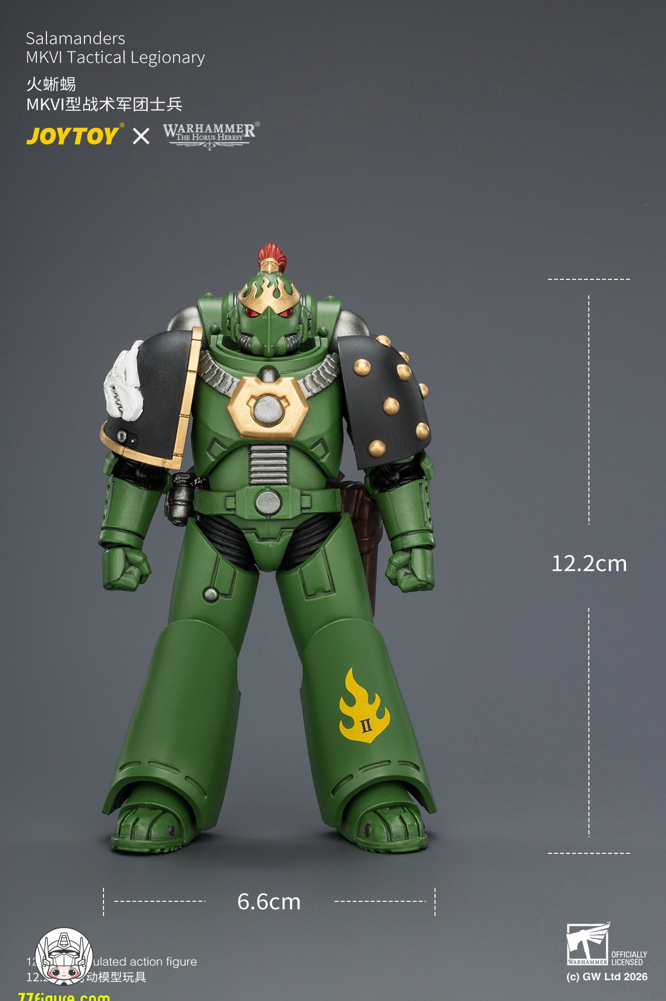 【予約商品】ジョイトイ JoyToy Source 1/18『ウォーハンマー ホルスの異端』サラマンダー MKVI戦術軍団兵 塗装済み可動フィギュア