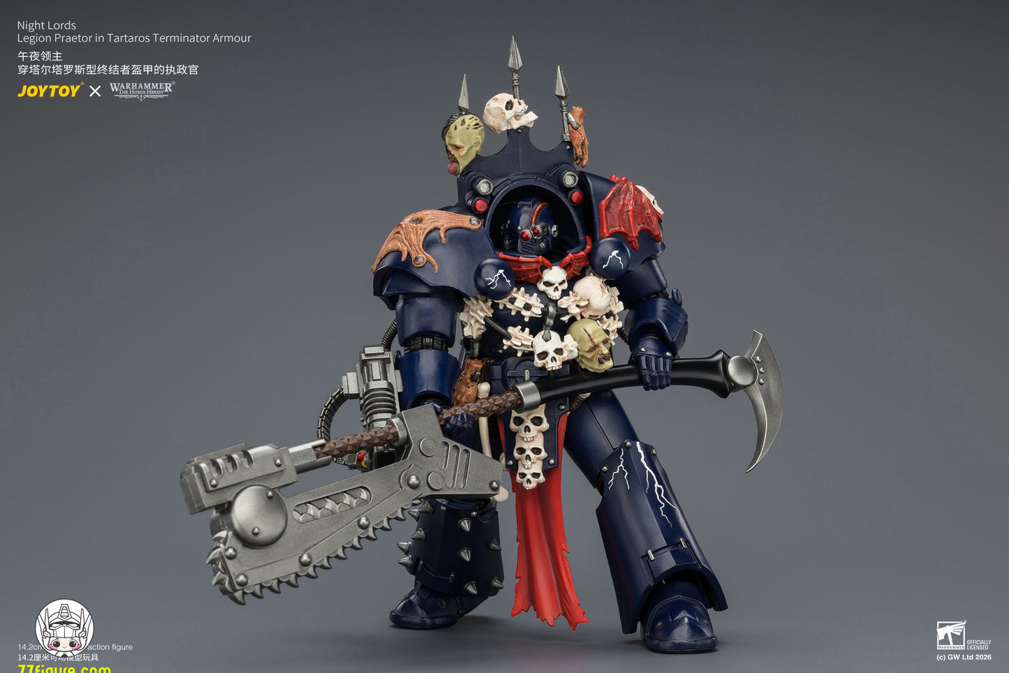 【予約商品】ジョイトイ JoyToy Source 1/18『ウォーハンマー ホルスの異端』ナイト・ロード レギオン・プラエトル タルタロス型ターミネーターアーマー仕様 塗装済み可動フィギュア