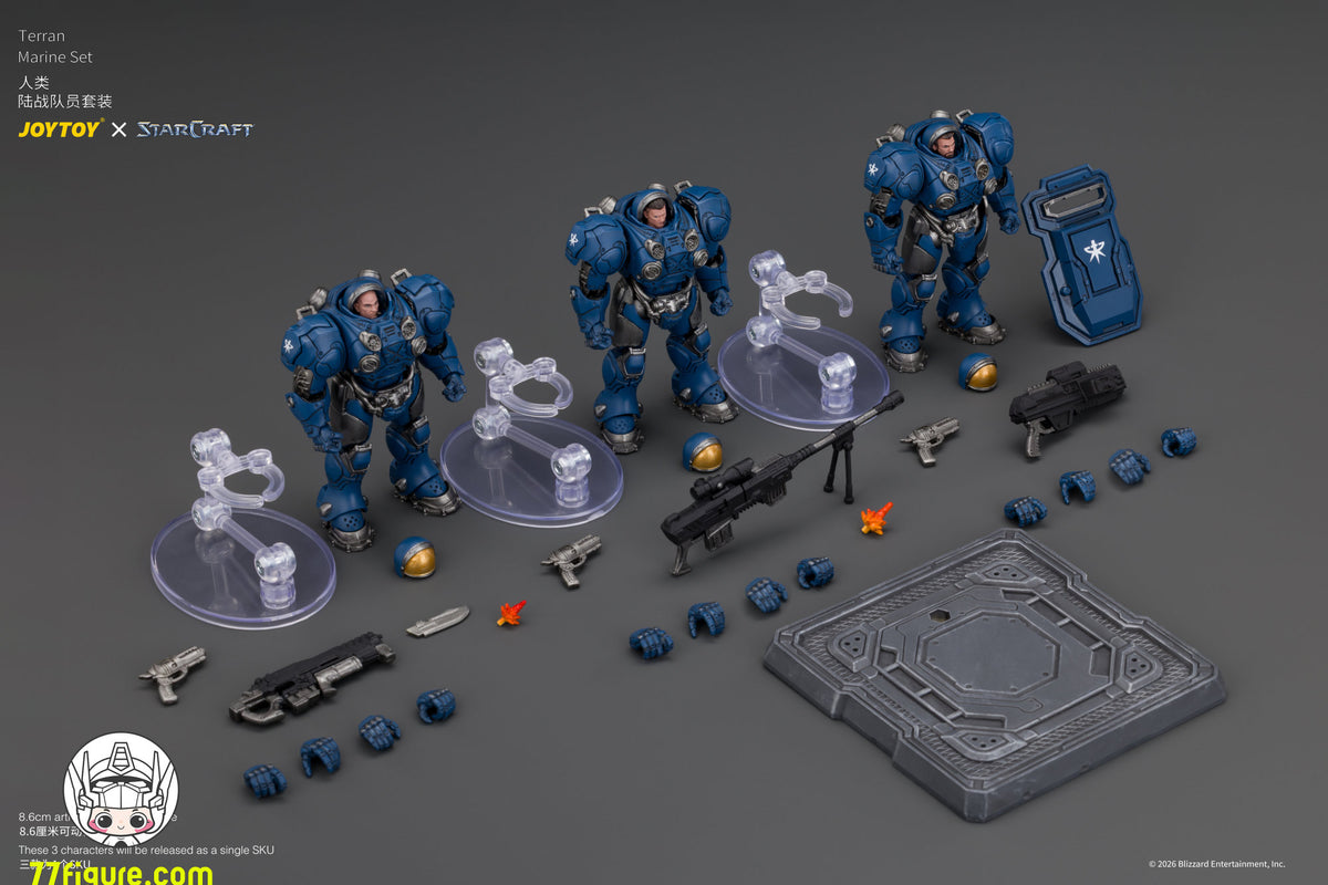【予約商品】ジョイトイ JoyToy 1/25 スタークラフト テラン・マリーン セット 塗装済み可動フィギュア