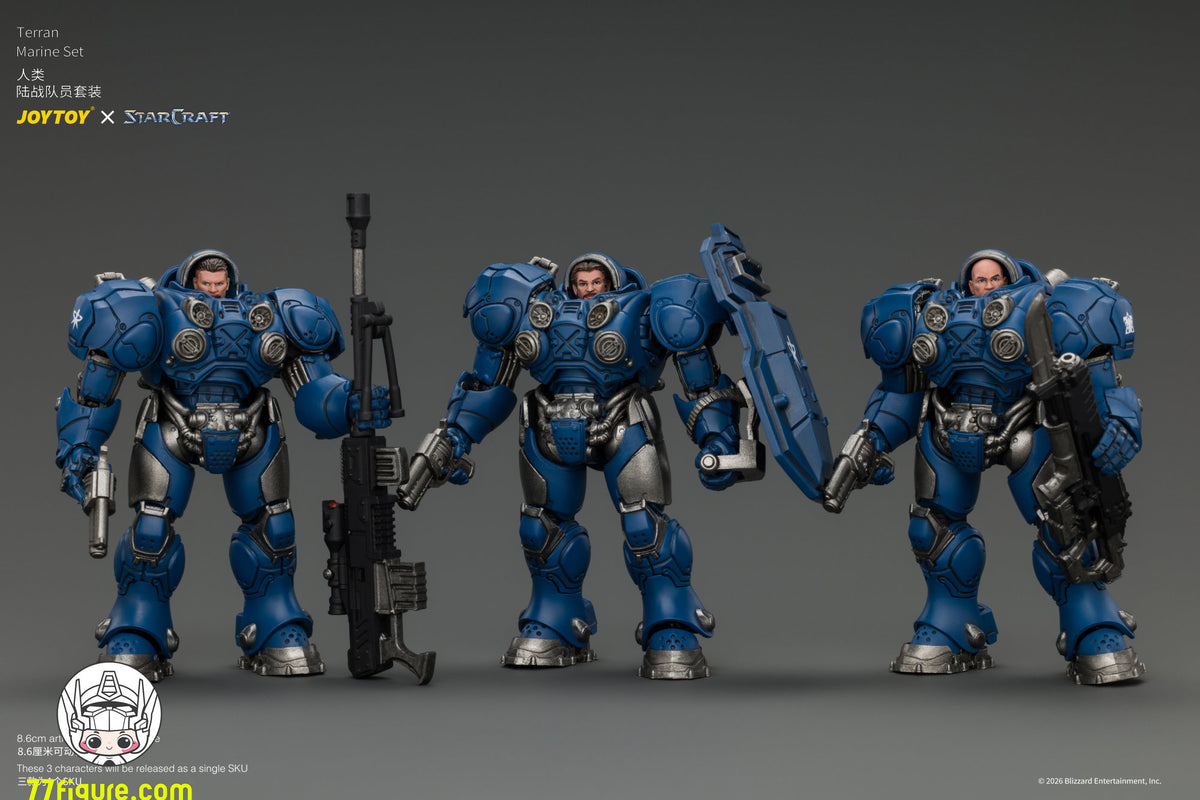 【予約商品】ジョイトイ JoyToy 1/25 スタークラフト テラン・マリーン セット 塗装済み可動フィギュア