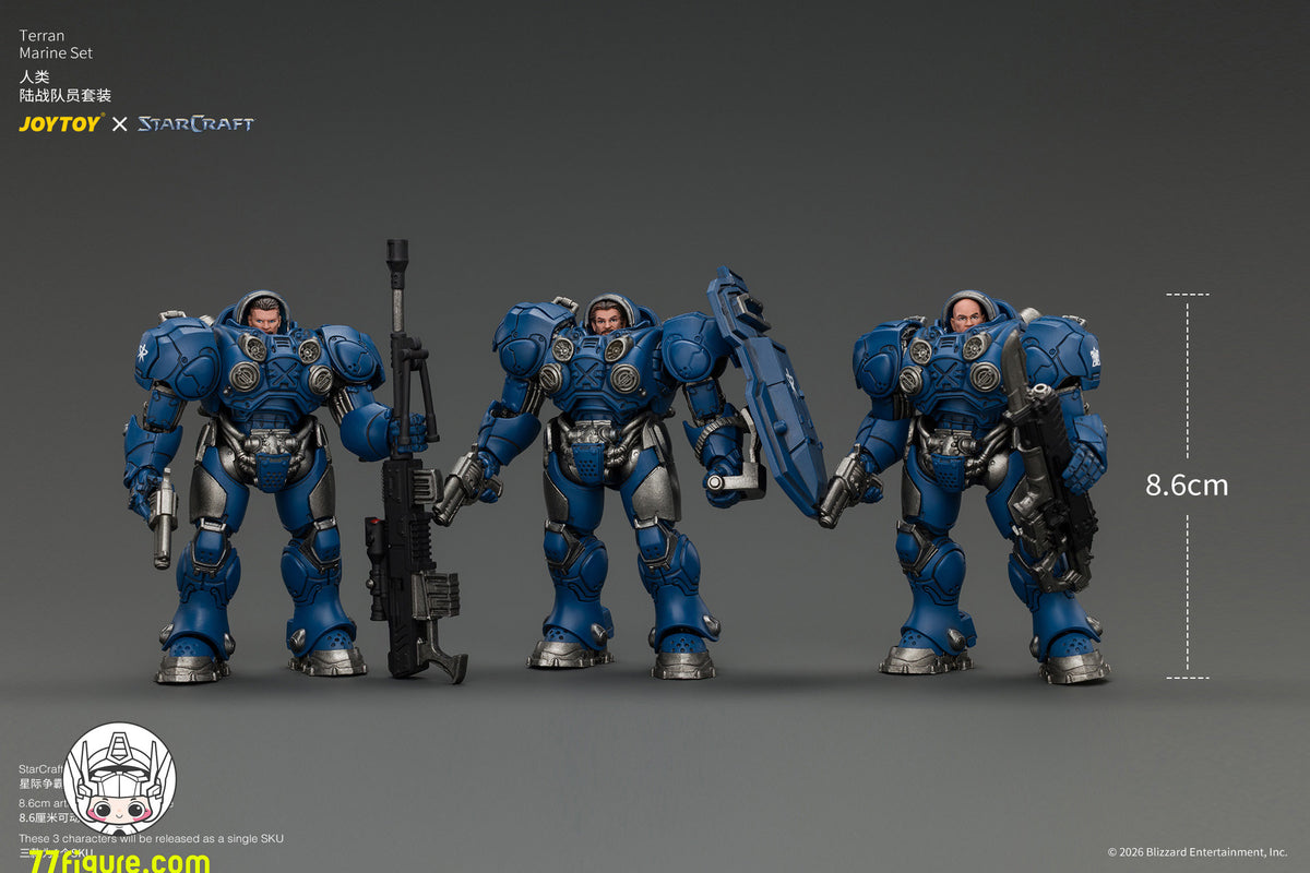【予約商品】ジョイトイ JoyToy 1/25 スタークラフト テラン・マリーン セット 塗装済み可動フィギュア
