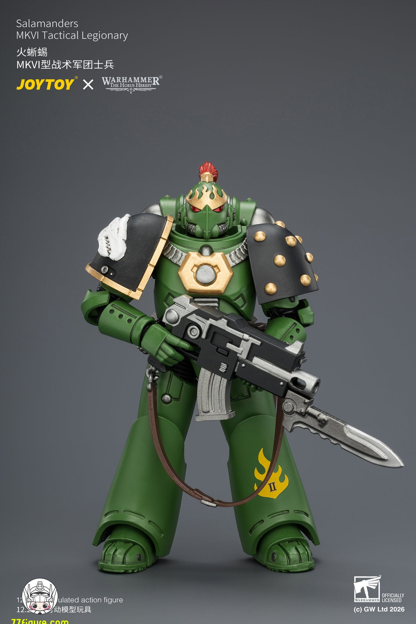 【予約商品】ジョイトイ JoyToy Source 1/18『ウォーハンマー ホルスの異端』サラマンダー MKVI戦術軍団兵 塗装済み可動フィギュア