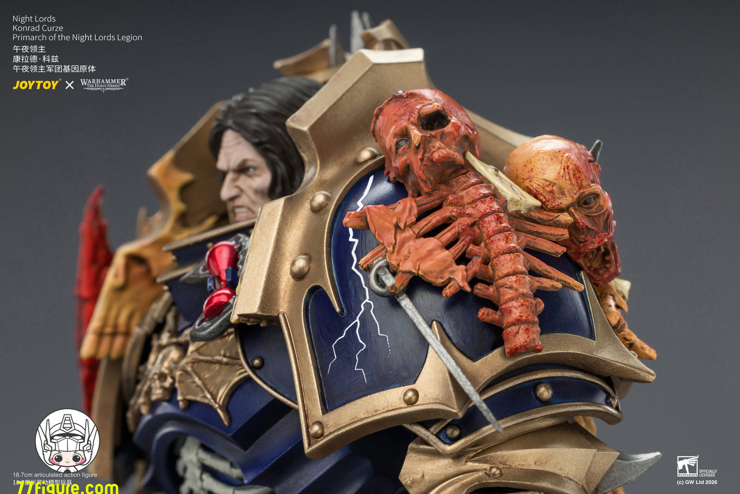 【予約商品】ジョイトイ JoyToy Source 1/18『ウォーハンマー ホルスの異端』ナイト・ロード コンラッド・カーズ ナイト・ロード軍団の原体 塗装済み可動フィギュア