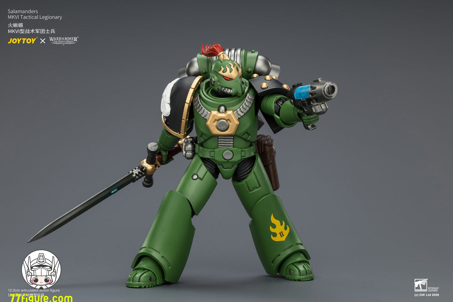 【予約商品】ジョイトイ JoyToy Source 1/18『ウォーハンマー ホルスの異端』サラマンダー MKVI戦術軍団兵 塗装済み可動フィギュア