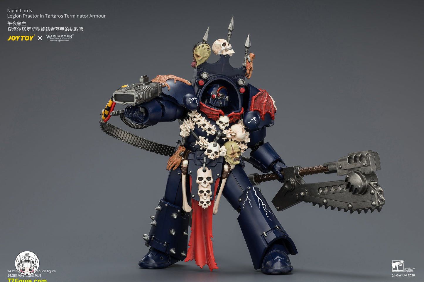 【予約商品】ジョイトイ JoyToy Source 1/18『ウォーハンマー ホルスの異端』ナイト・ロード レギオン・プラエトル タルタロス型ターミネーターアーマー仕様 塗装済み可動フィギュア