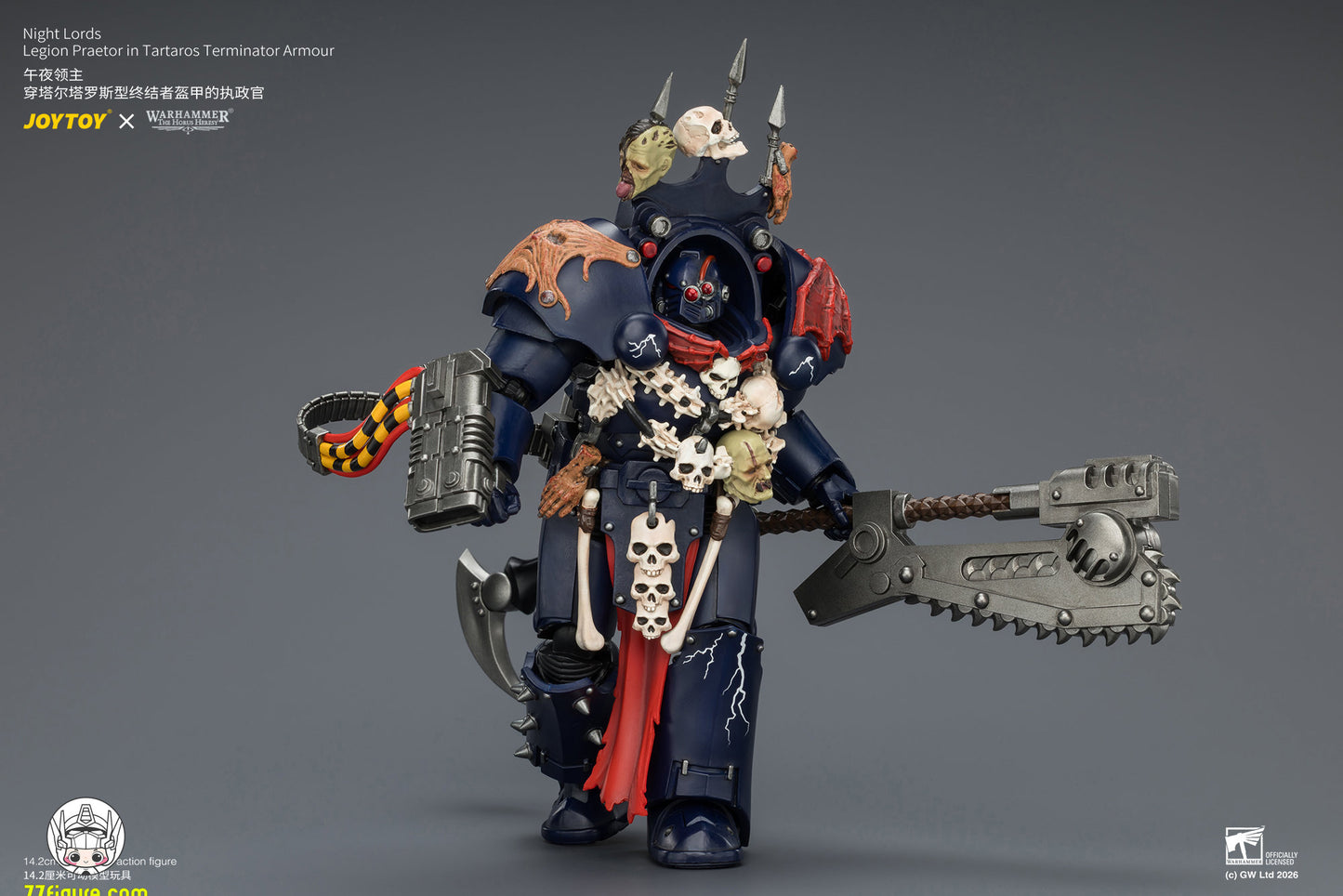 【予約商品】ジョイトイ JoyToy Source 1/18『ウォーハンマー ホルスの異端』ナイト・ロード レギオン・プラエトル タルタロス型ターミネーターアーマー仕様 塗装済み可動フィギュア