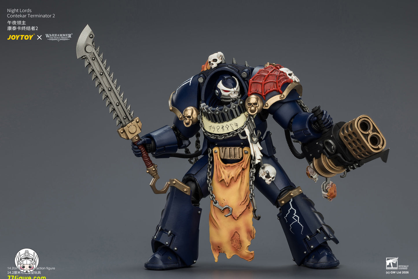 【予約商品】ジョイトイ JoyToy Source 1/18『ウォーハンマー ホルスの異端』ナイト・ロード コンテカール・ターミネーター 2 塗装済み可動フィギュア