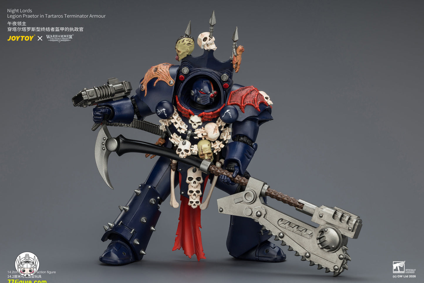 【予約商品】ジョイトイ JoyToy Source 1/18『ウォーハンマー ホルスの異端』ナイト・ロード レギオン・プラエトル タルタロス型ターミネーターアーマー仕様 塗装済み可動フィギュア