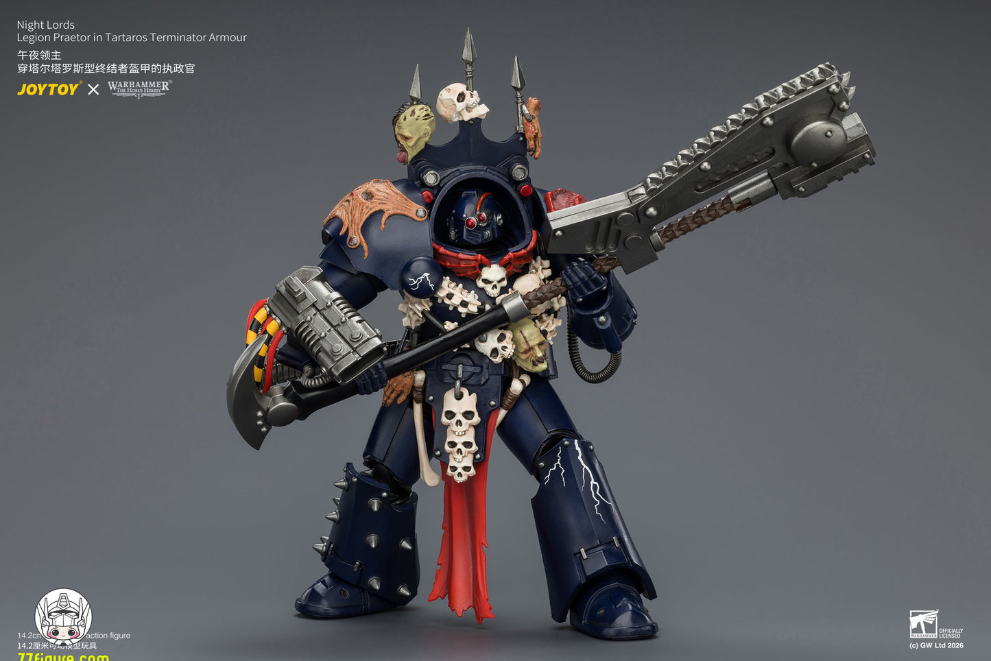 【予約商品】ジョイトイ JoyToy Source 1/18『ウォーハンマー ホルスの異端』ナイト・ロード レギオン・プラエトル タルタロス型ターミネーターアーマー仕様 塗装済み可動フィギュア