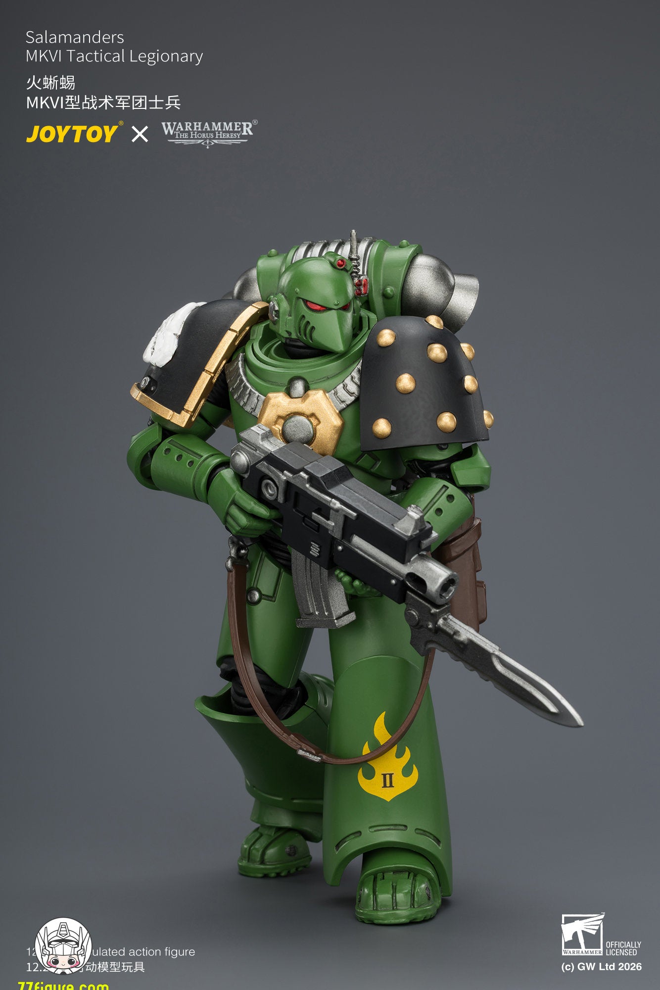 【予約商品】ジョイトイ JoyToy Source 1/18『ウォーハンマー ホルスの異端』サラマンダー MKVI戦術軍団兵 塗装済み可動フィギュア