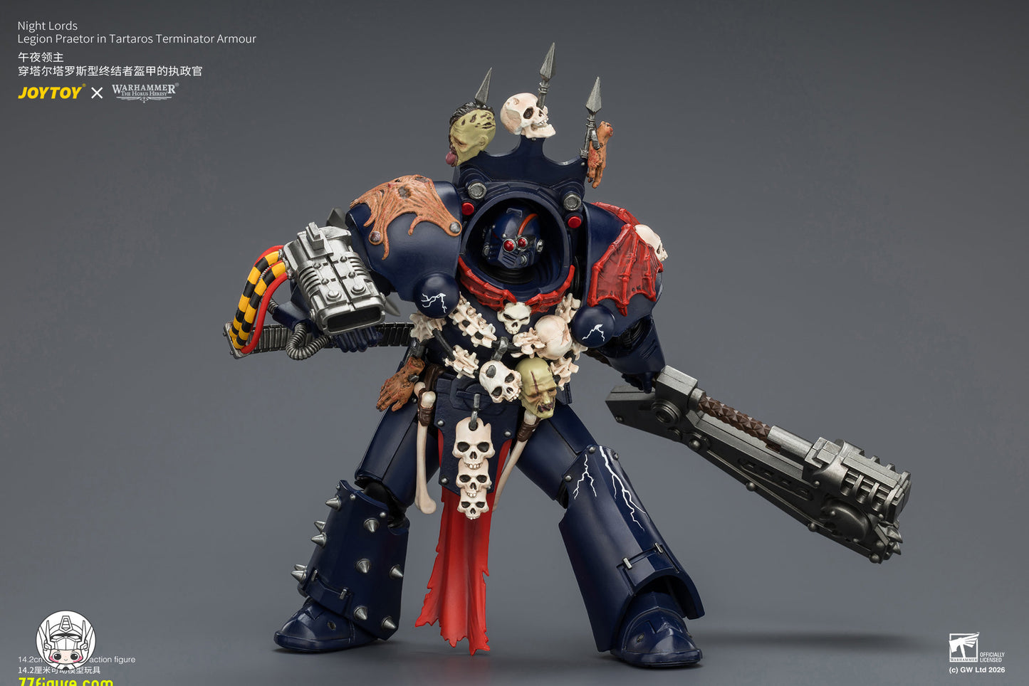 【予約商品】ジョイトイ JoyToy Source 1/18『ウォーハンマー ホルスの異端』ナイト・ロード レギオン・プラエトル タルタロス型ターミネーターアーマー仕様 塗装済み可動フィギュア