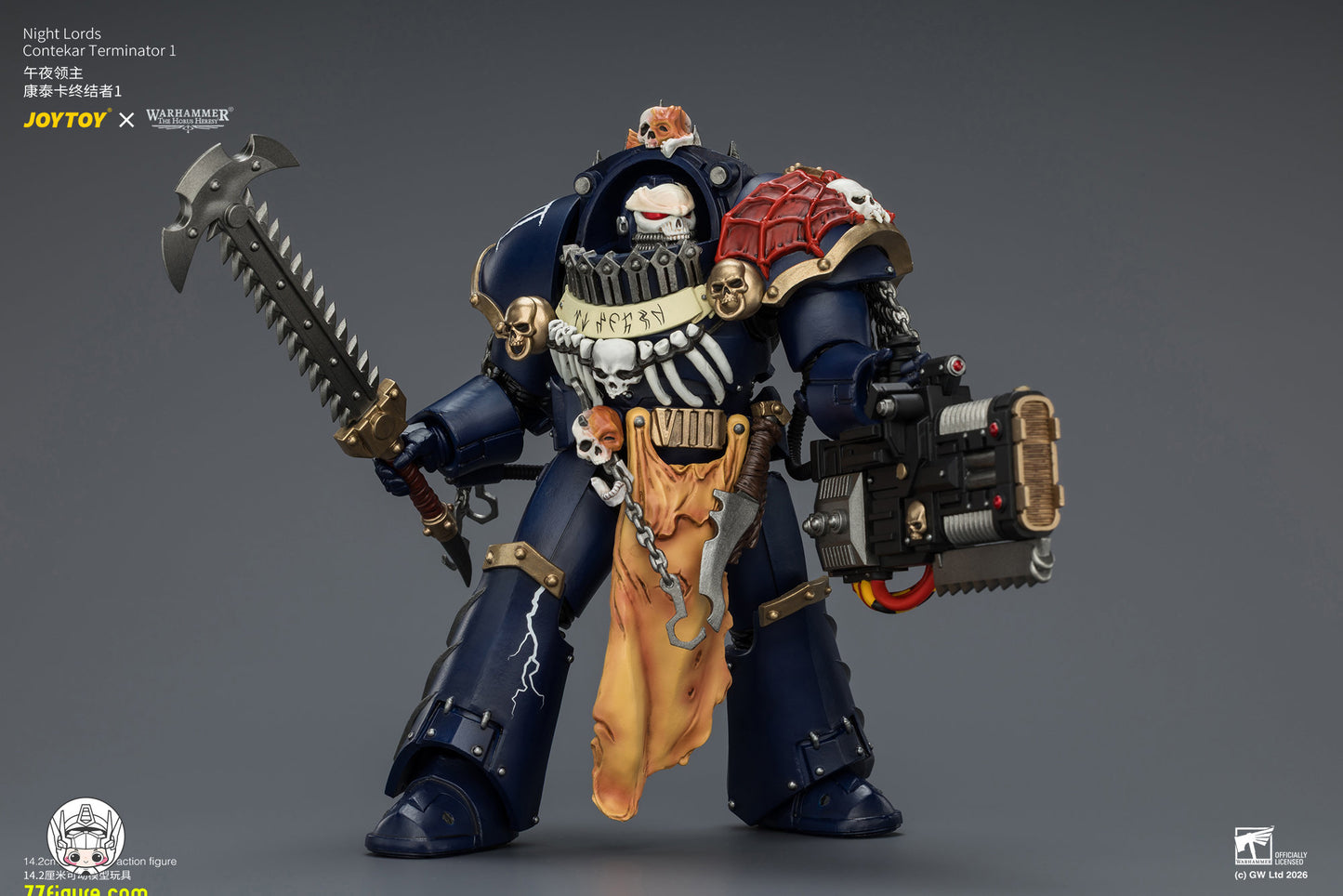 【予約商品】ジョイトイ JoyToy Source 1/18『ウォーハンマー ホルスの異端』ナイト・ロード コンテカール・ターミネーター 1 塗装済み可動フィギュア
