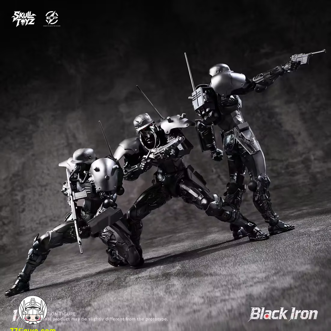 【予約商品】Skull Toyz x Snake 1/12 ブラックアイアン クラシック・チーム 塗装済み可動フィギュア