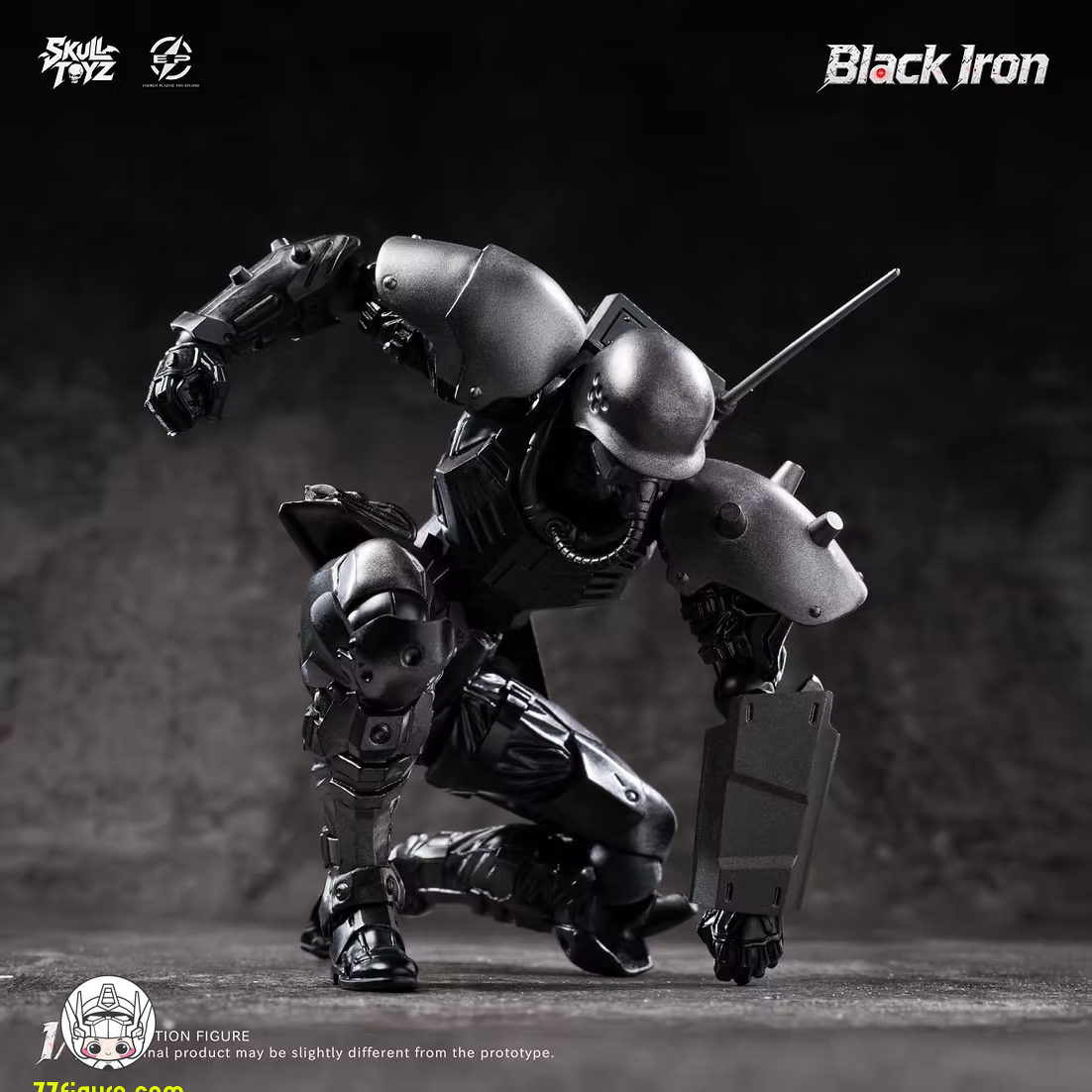 【予約商品】Skull Toyz x Snake 1/12 ブラックアイアン クラシック・ソロ 塗装済み可動フィギュア