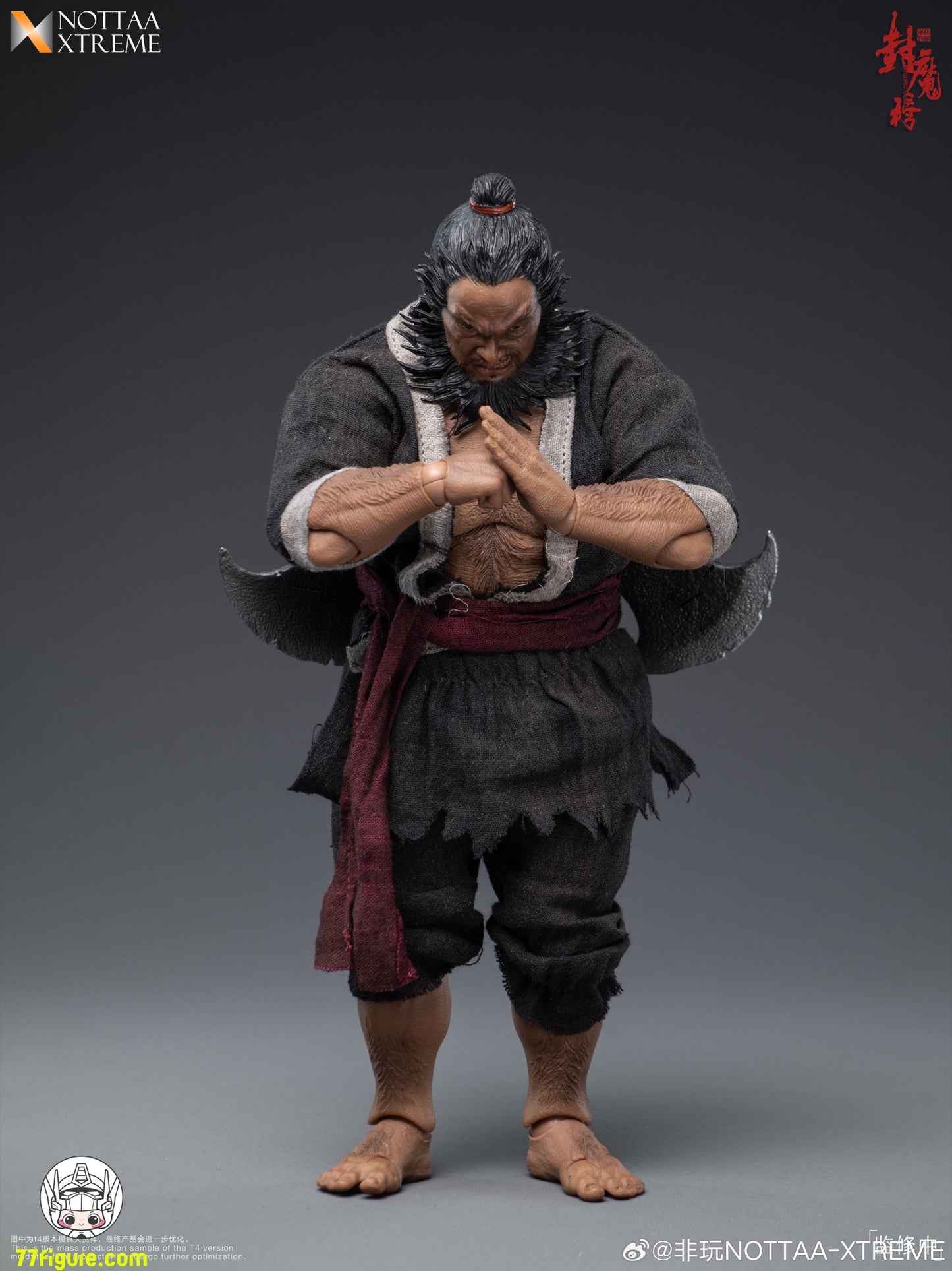 NOTTAA XTREME 1/12 封魔榜 天殺星・李逵 塗装済み可動フィギュア