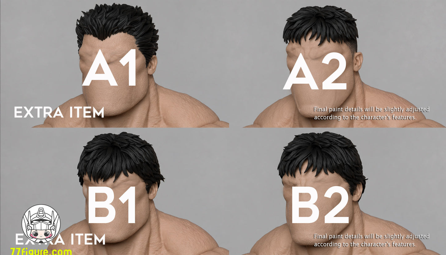 【予約商品】MODARC Studio 1/12 スーパーバルキー 男性ボディ グリーンスキンVer. 塗装済み可動フィギュア