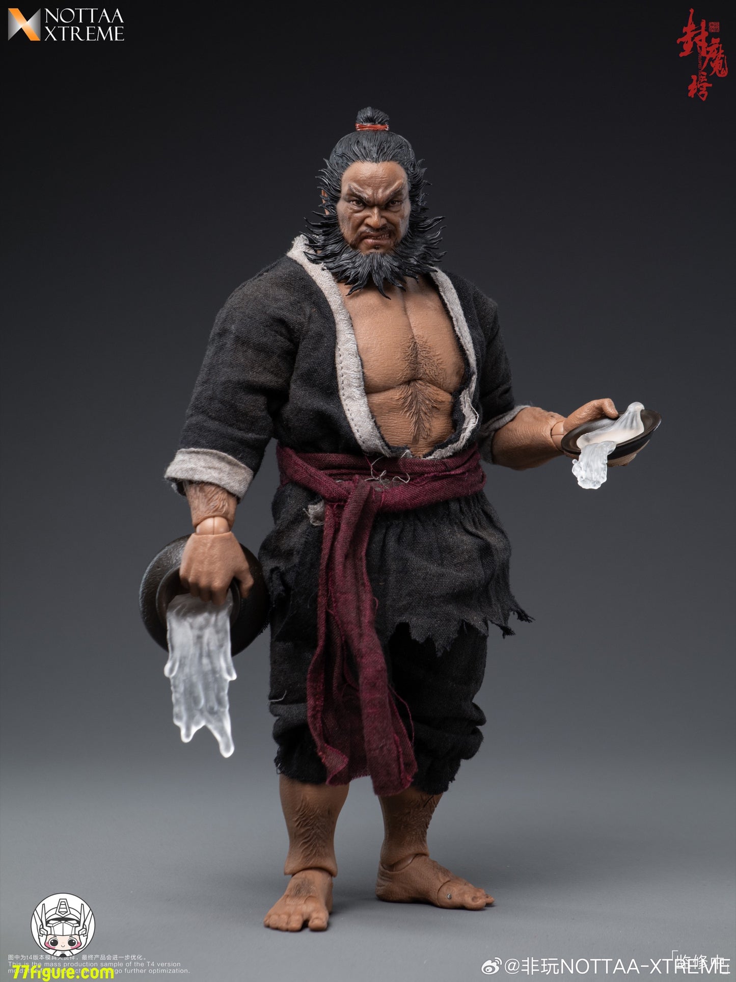 NOTTAA XTREME 1/12 封魔榜 天殺星・李逵 塗装済み可動フィギュア