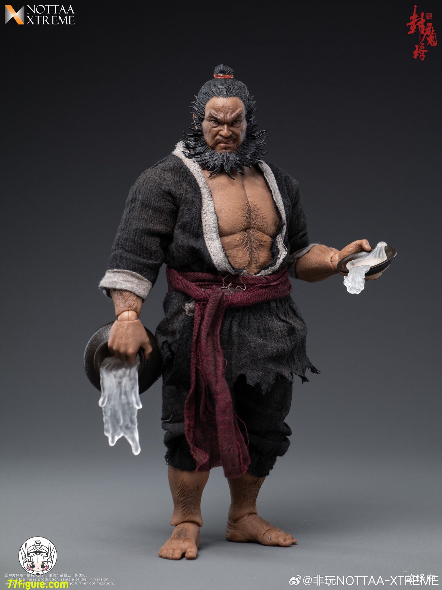 NOTTAA XTREME 1/12 封魔榜 天殺星・李逵 塗装済み可動フィギュア