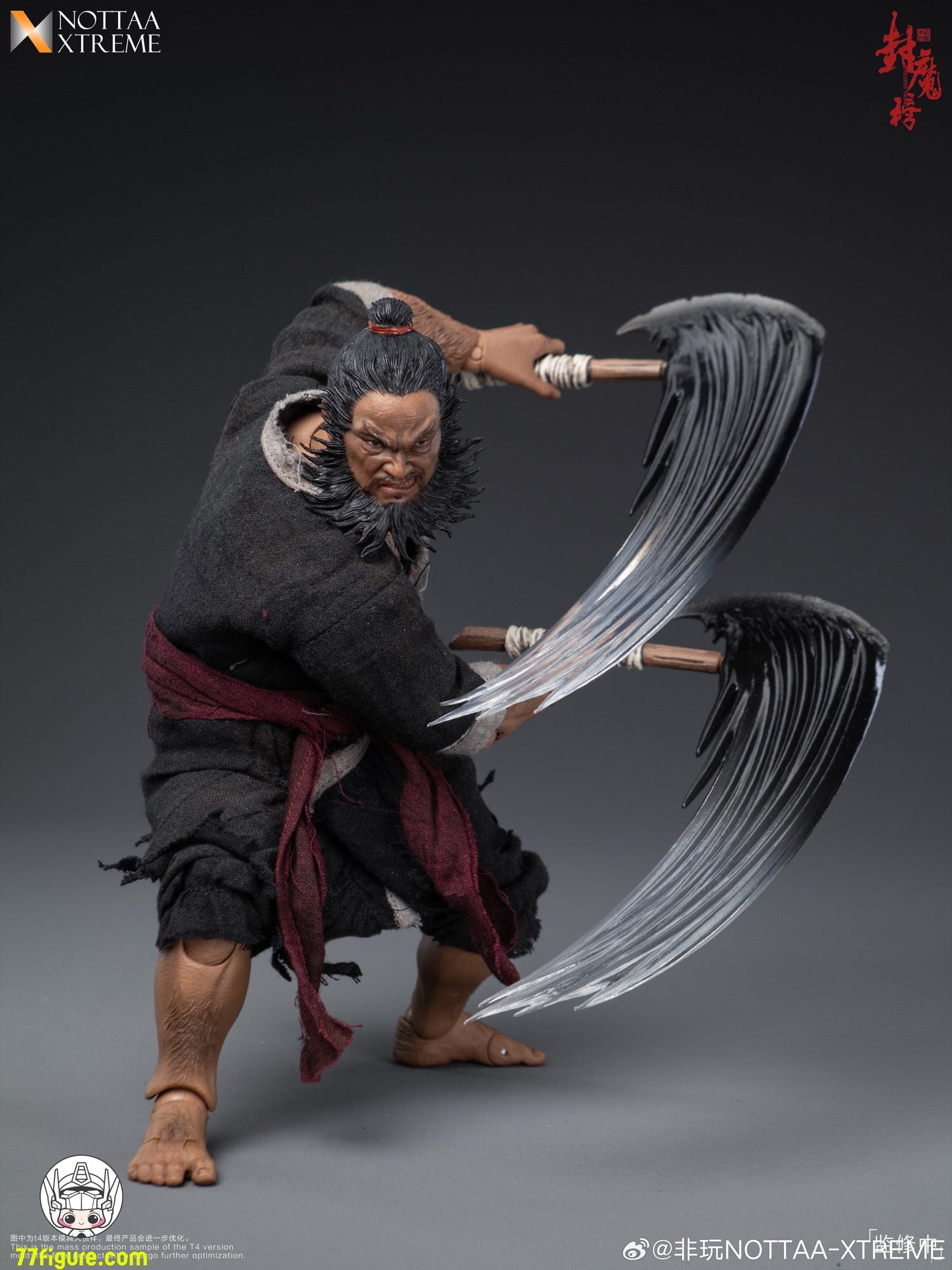 NOTTAA XTREME 1/12 封魔榜 天殺星・李逵 塗装済み可動フィギュア