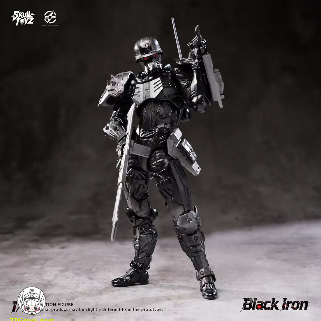 【予約商品】Skull Toyz x Snake 1/12 ブラックアイアン サイバー・ソロ 塗装済み可動フィギュア