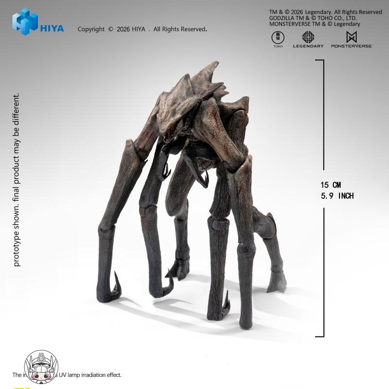 【予約商品】Hiya Toys EBG0246 Exquisite Basic 『ゴジラ キング・オブ・モンスターズ』ムートー 塗装済み可動フィギュア