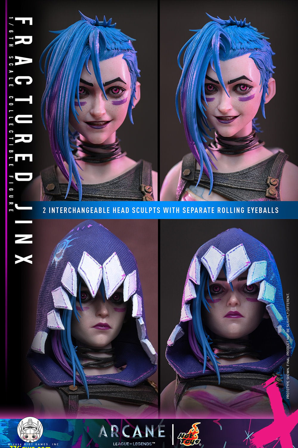 Hot Toys 1/6 TMS183 アーケイン フラクチャード・ジンクス 塗装済み