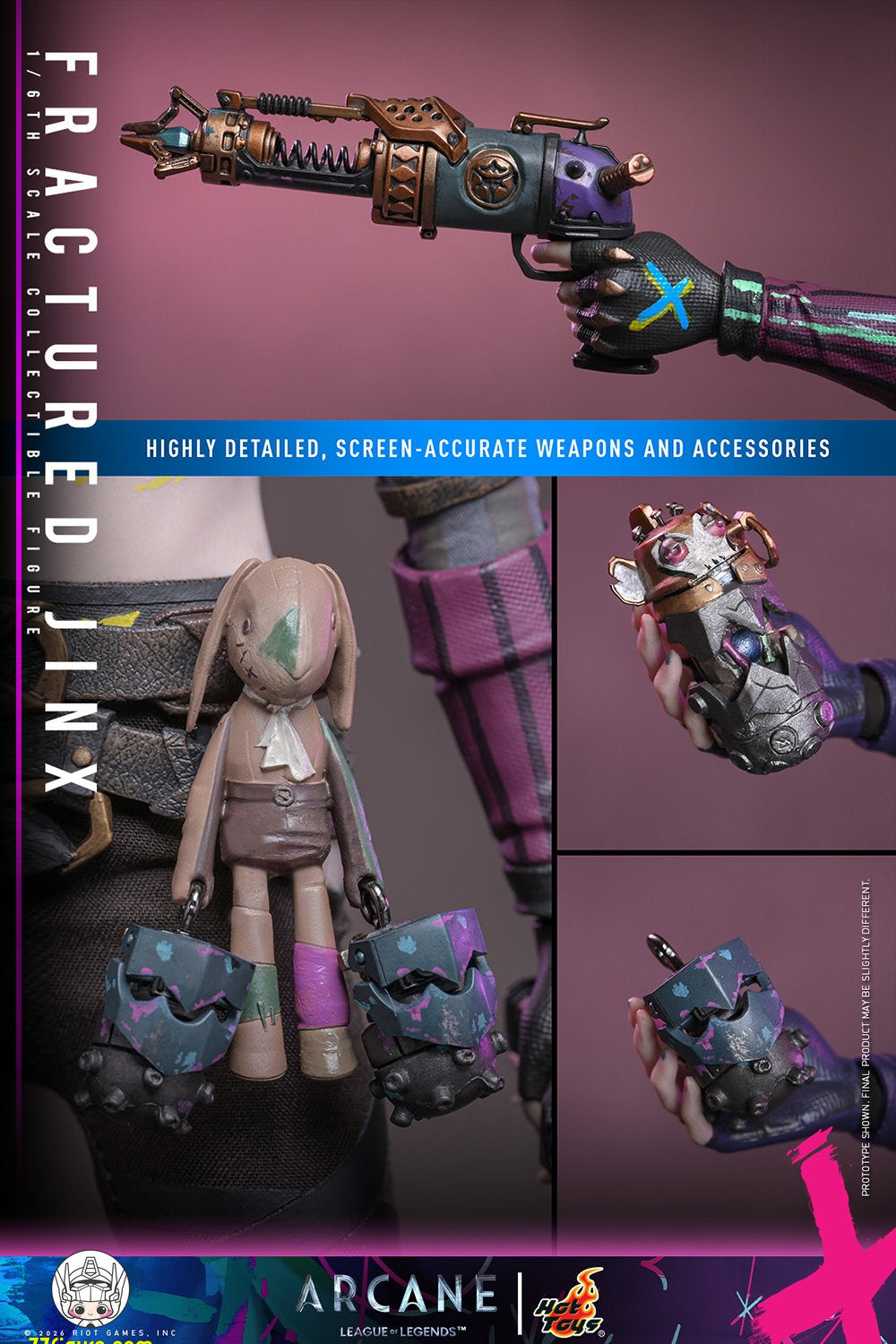 【予約商品】Hot Toys 1/6 TMS183 アーケイン フラクチャード・ジンクス 塗装済み可動フィギュア