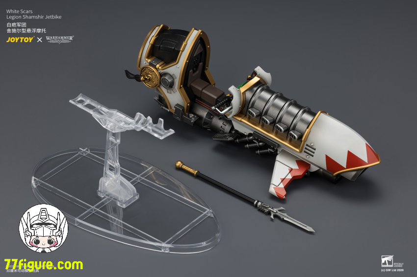 ジョイトイ JoyToy Source 1/18『ウォーハンマー ホルスの異端』ホワイト・スカー軍団 シャムシール・ジェットバイク 塗装済み可動フィギュア 商品画像 2