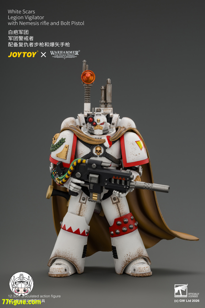 ジョイトイ JoyToy Source 1/18『ウォーハンマー ホルスの異端』ホワイト・スカー軍団 ヴィジレーター ネメシスライフル＆ボルトピストル付き 塗装済み可動フィギュア 商品画像 2