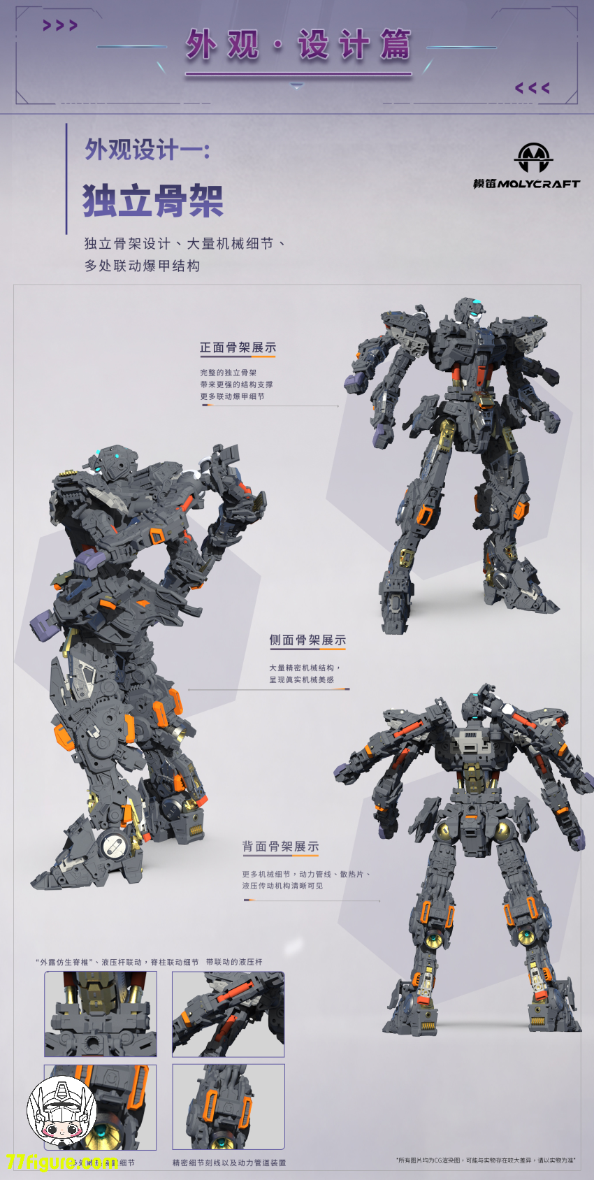 Molycraft x CiYuanJuXiang 1/100 UPA-12 衛槊・玄甲 プラモデル 商品画像 6