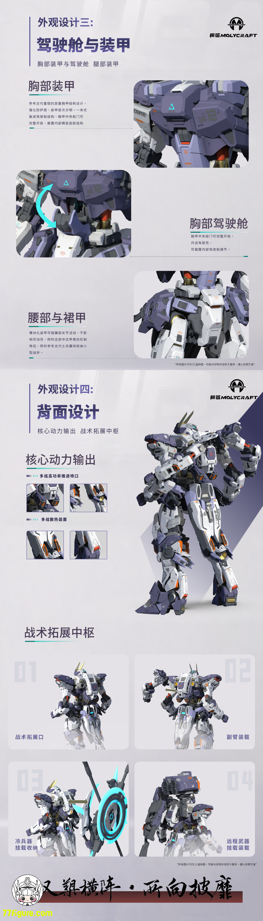 Molycraft x CiYuanJuXiang 1/100 UPA-12 衛槊・玄甲 プラモデル 商品画像 8