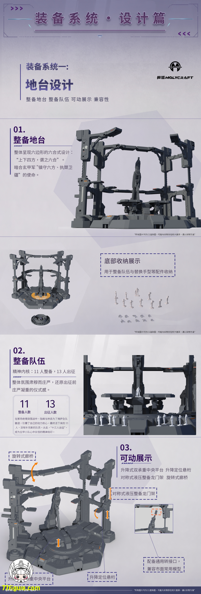 Molycraft x CiYuanJuXiang 1/100 UPA-12 衛槊・玄甲 プラモデル 商品画像 12