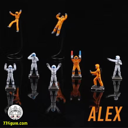 【品切れ】Alex Toys 1/100 人間 メンテナンス プラモデル 26個セット