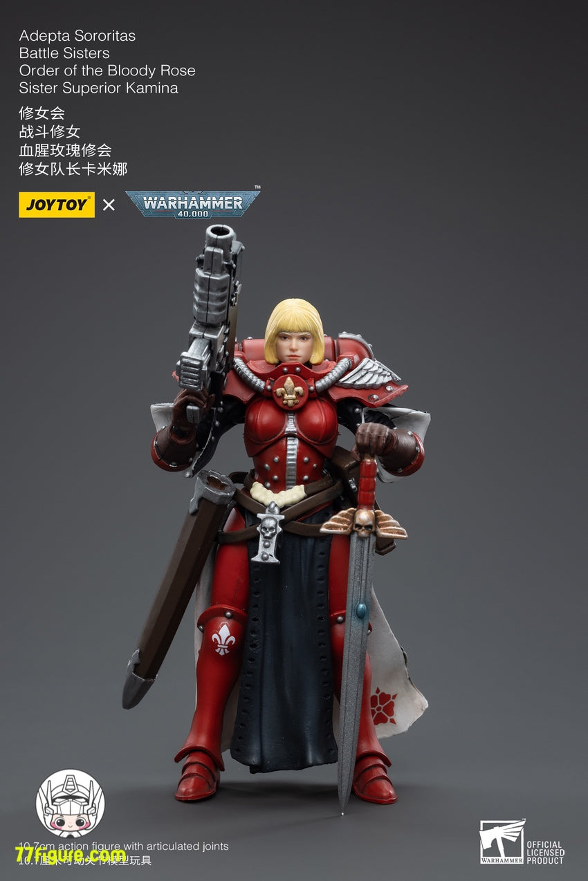 ジョイトイ JoyToy Source 1/18 『ウォーハンマー40K』アデプタ ソロリタス バトル シスターズ ブラッディ ローズシスター  スペリオル カミナ - 77figure.com