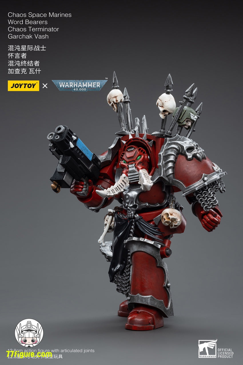 【品切れ】ジョイトイ JoyToy Source 1/18 『ウォーハンマー40K』カオス スペース マリーン ワード ベアラーズ カオス ターミネーター ガルチャック ヴァッシュ 塗装済み可動フィギュア