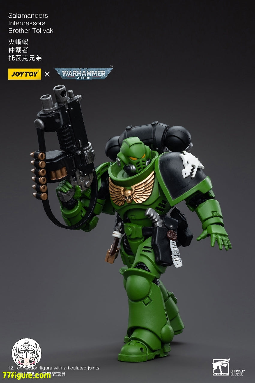 ジョイトイ JoyToy Source 1/18 『ウォーハンマー40K』サラマンダー インターセッサーズ ブラザー・トルヴァク 塗装済み可動フィギュア