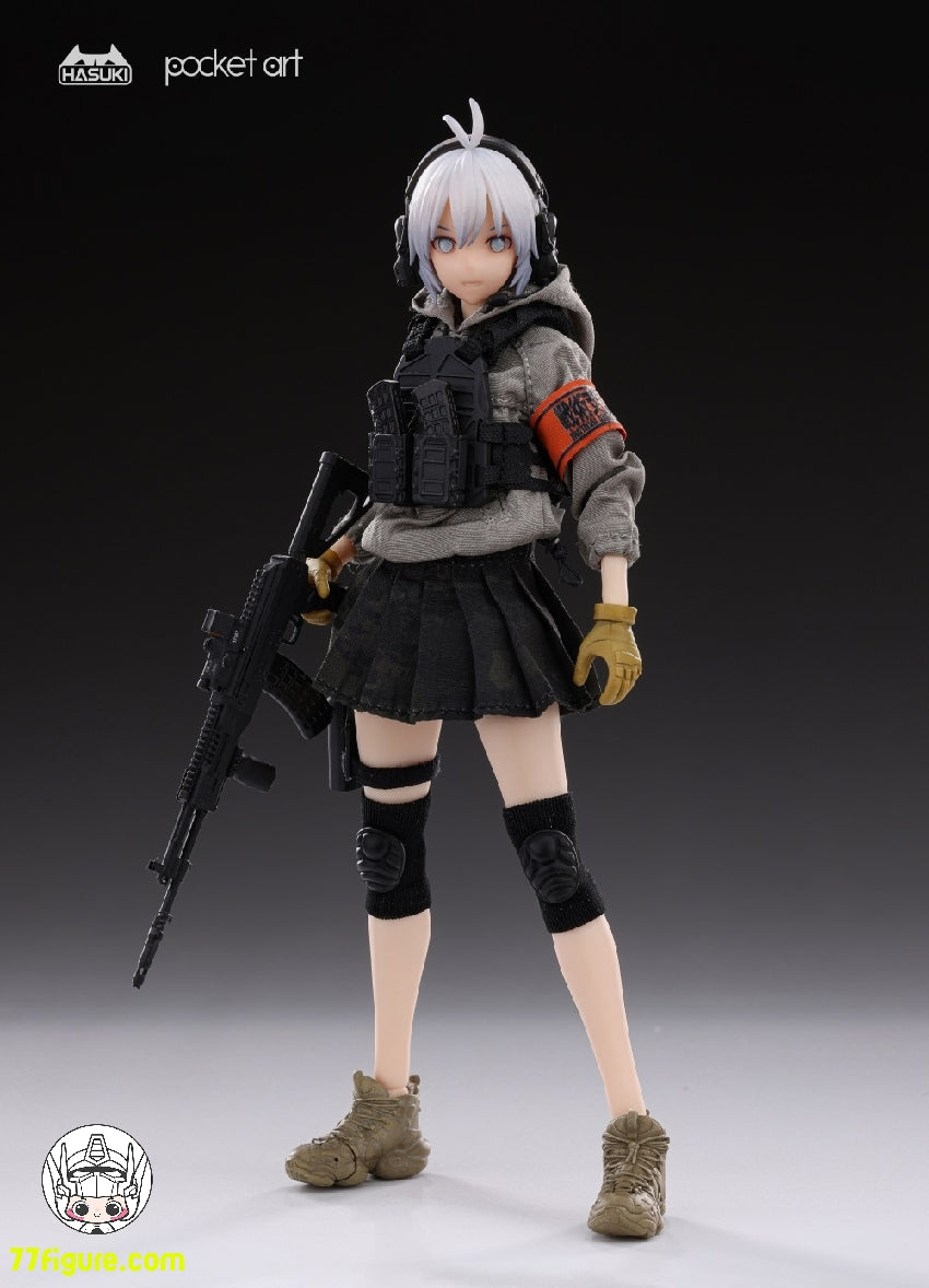 HASUKI 1/12 PA003 「Pocket Art」突撃兵・波部サシャ - 77figure.com